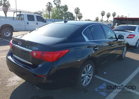 2015 Infiniti Q50 Premium из США, поврежденный, VIN JN1BV7AP1FM357447